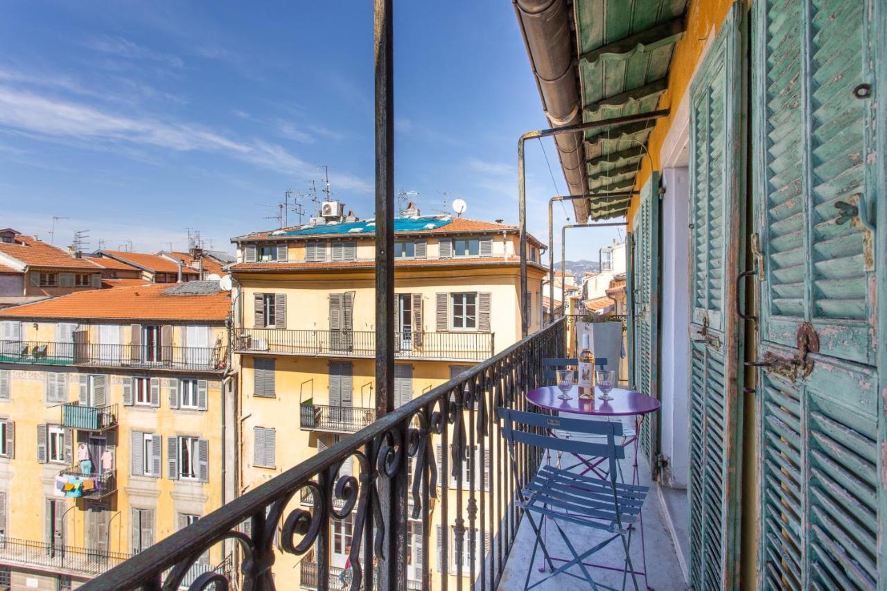 Ross 5- F2, Lumineux, Balcon, Loft, Clim, Vieux-Νίκαια Εξωτερικό φωτογραφία