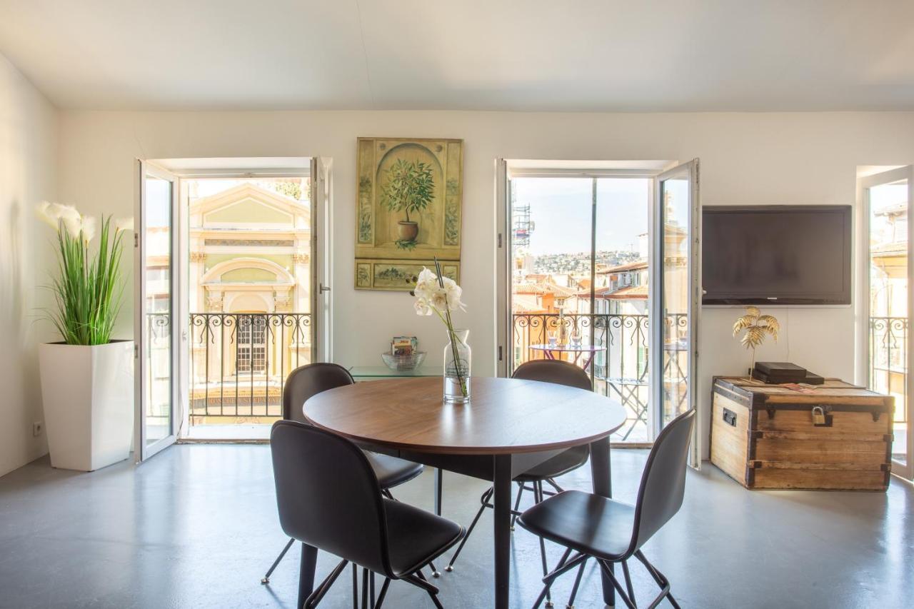 Ross 5- F2, Lumineux, Balcon, Loft, Clim, Vieux-Νίκαια Εξωτερικό φωτογραφία