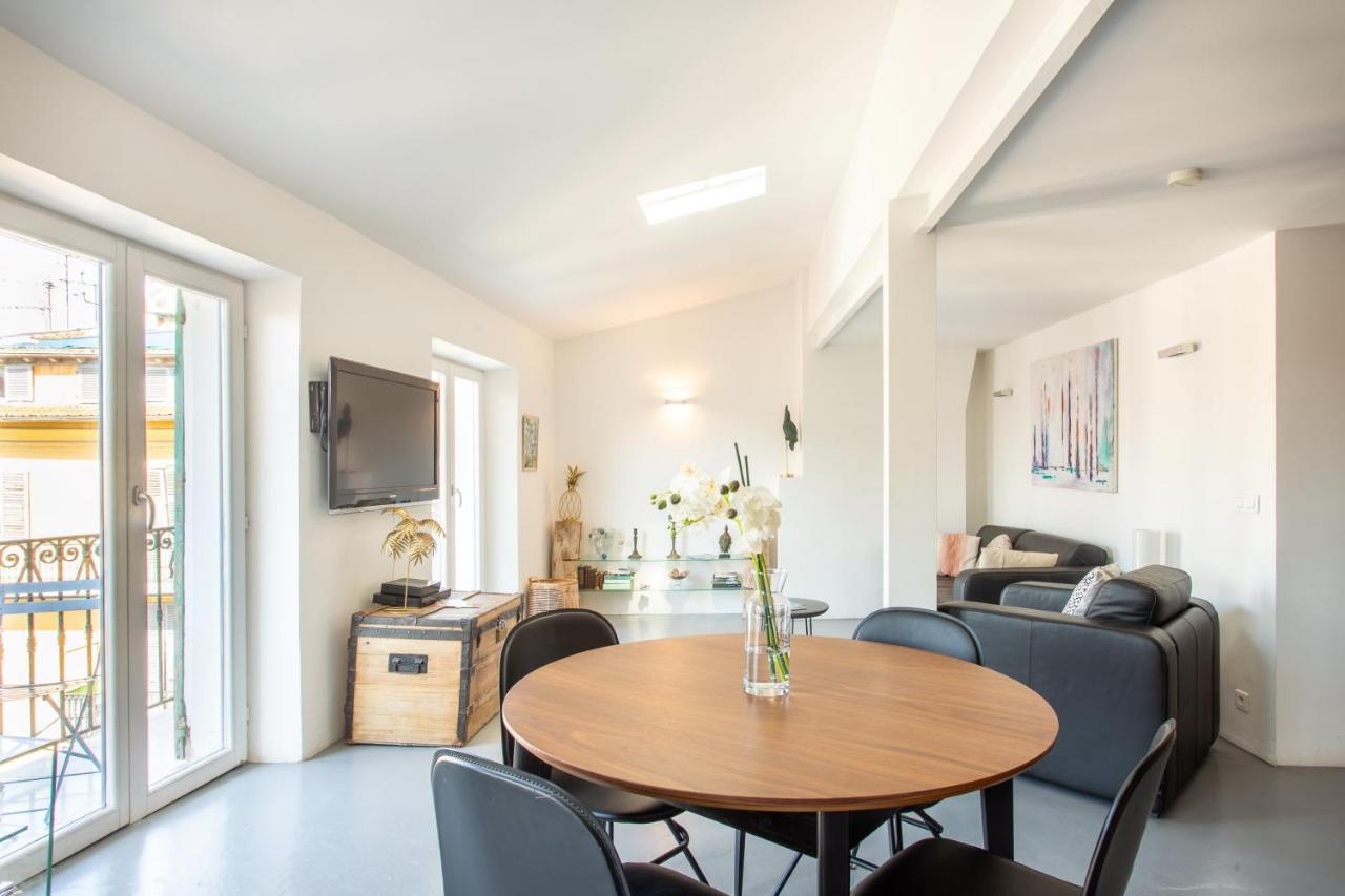 Ross 5- F2, Lumineux, Balcon, Loft, Clim, Vieux-Νίκαια Εξωτερικό φωτογραφία