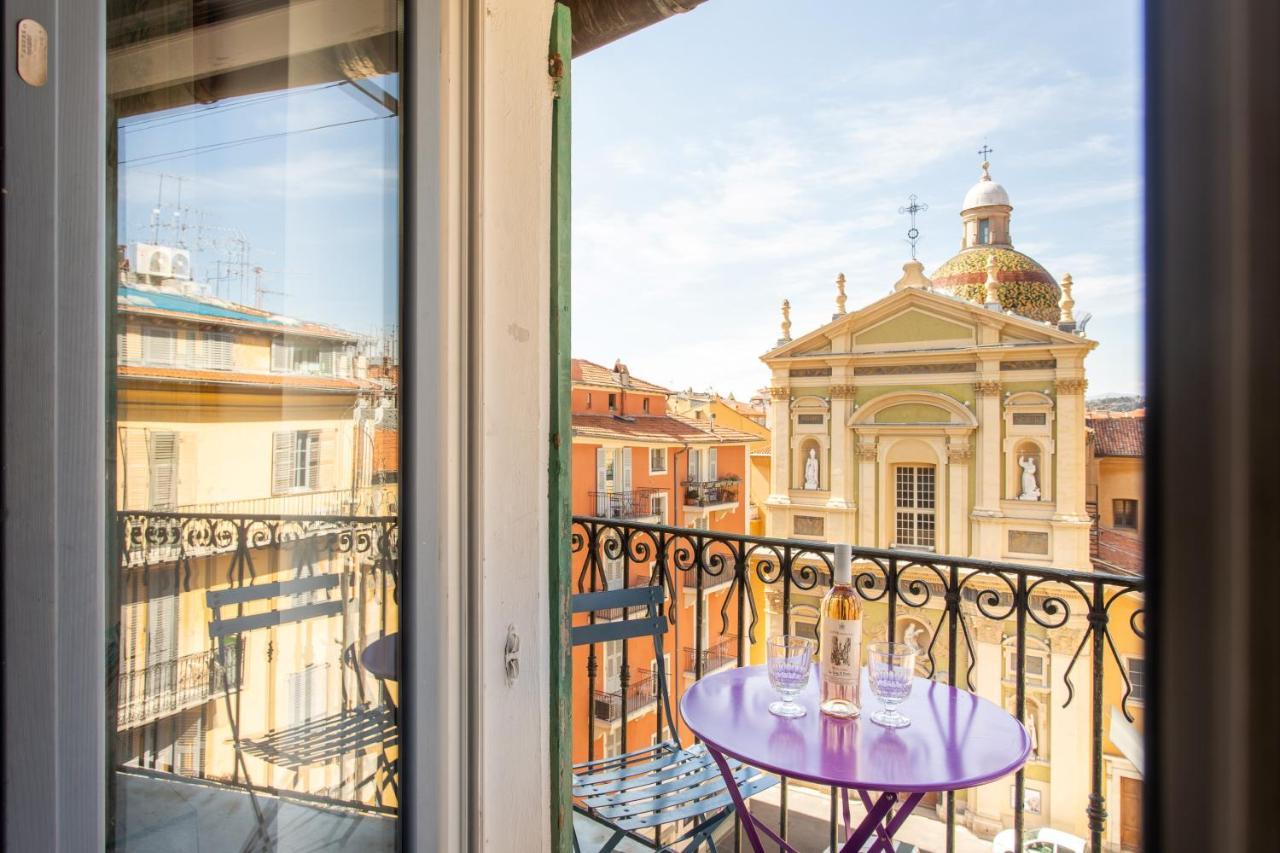 Ross 5- F2, Lumineux, Balcon, Loft, Clim, Vieux-Νίκαια Εξωτερικό φωτογραφία