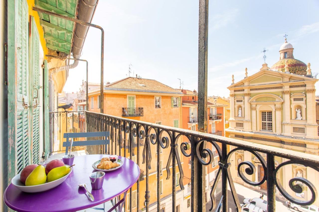Ross 5- F2, Lumineux, Balcon, Loft, Clim, Vieux-Νίκαια Εξωτερικό φωτογραφία