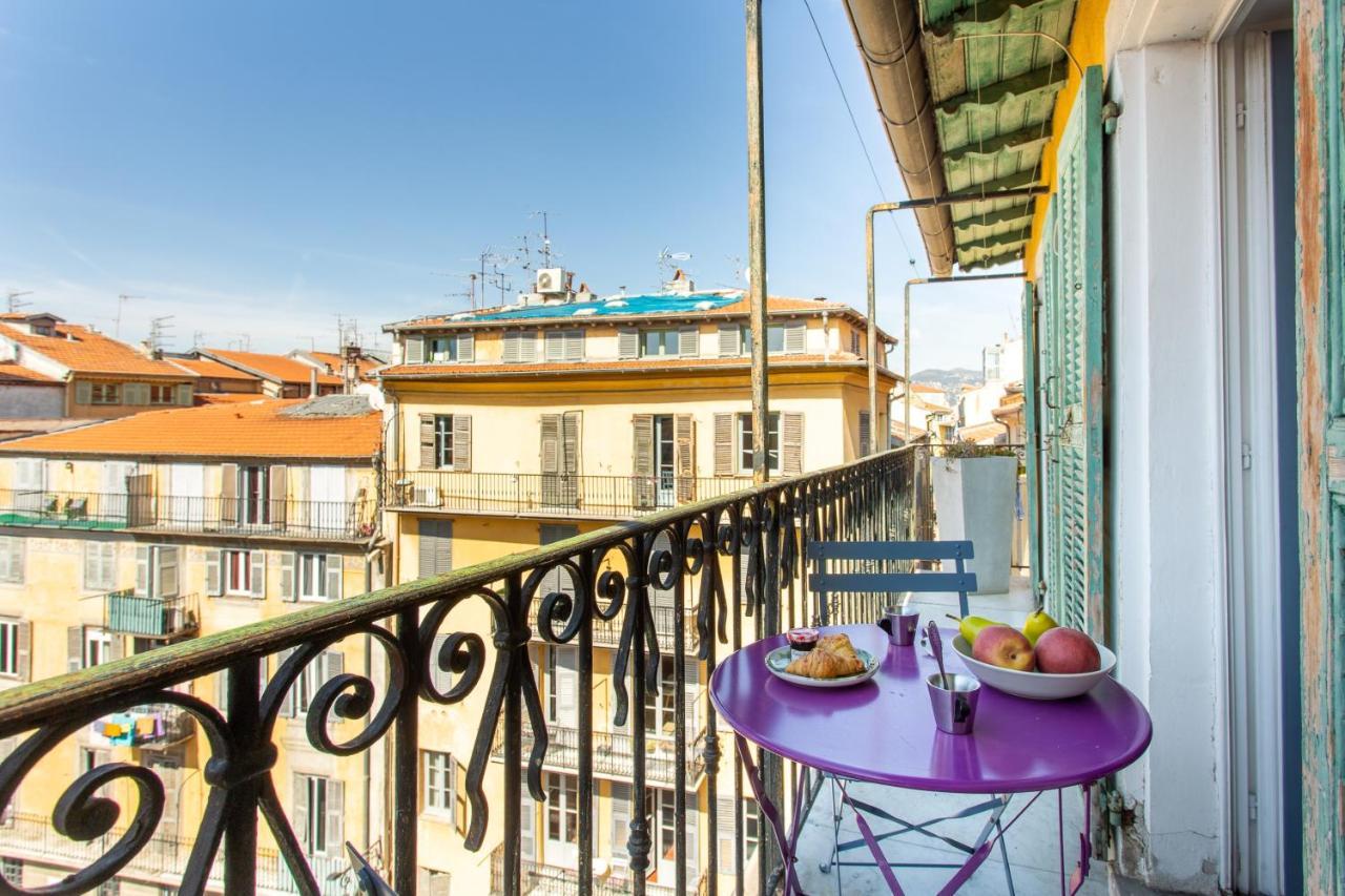 Ross 5- F2, Lumineux, Balcon, Loft, Clim, Vieux-Νίκαια Εξωτερικό φωτογραφία