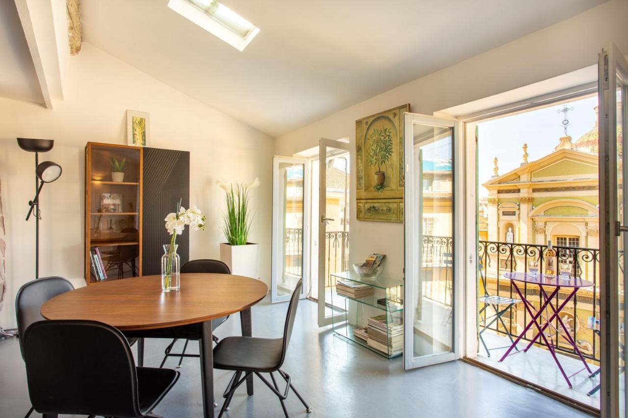 Ross 5- F2, Lumineux, Balcon, Loft, Clim, Vieux-Νίκαια Εξωτερικό φωτογραφία