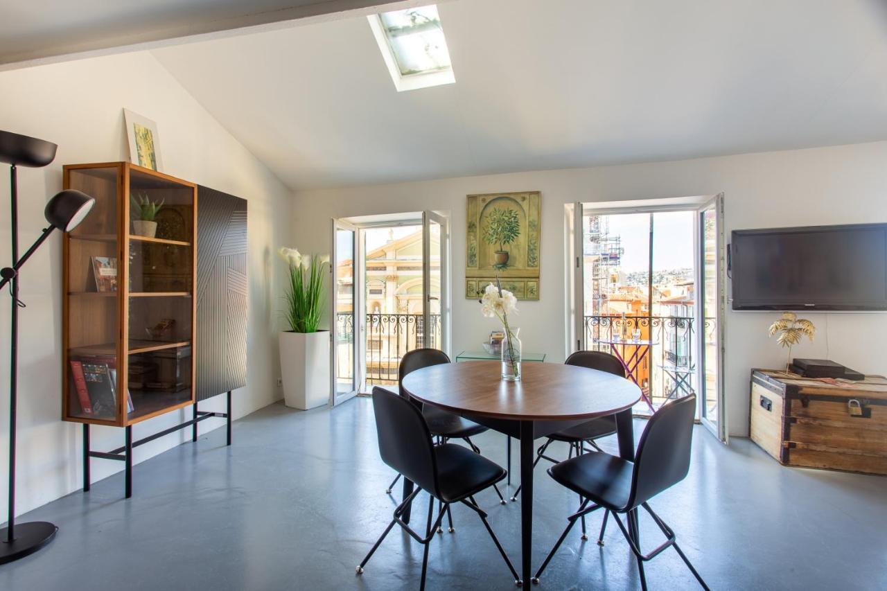 Ross 5- F2, Lumineux, Balcon, Loft, Clim, Vieux-Νίκαια Εξωτερικό φωτογραφία