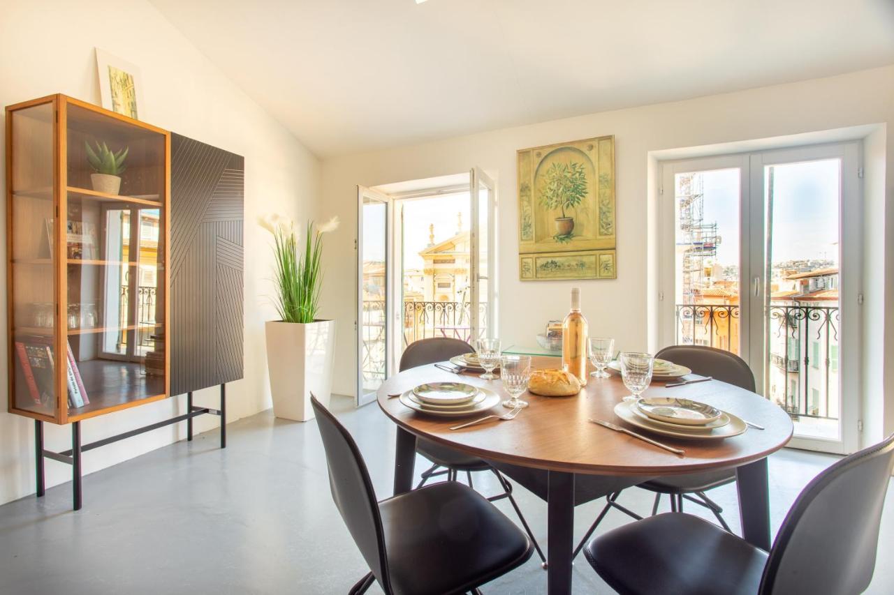 Ross 5- F2, Lumineux, Balcon, Loft, Clim, Vieux-Νίκαια Εξωτερικό φωτογραφία