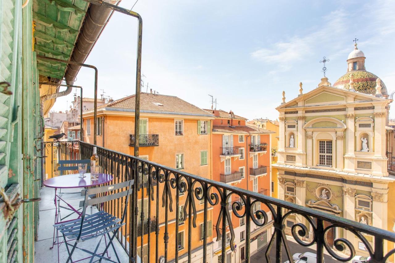 Ross 5- F2, Lumineux, Balcon, Loft, Clim, Vieux-Νίκαια Εξωτερικό φωτογραφία