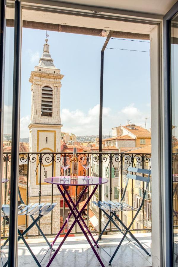Ross 5- F2, Lumineux, Balcon, Loft, Clim, Vieux-Νίκαια Εξωτερικό φωτογραφία