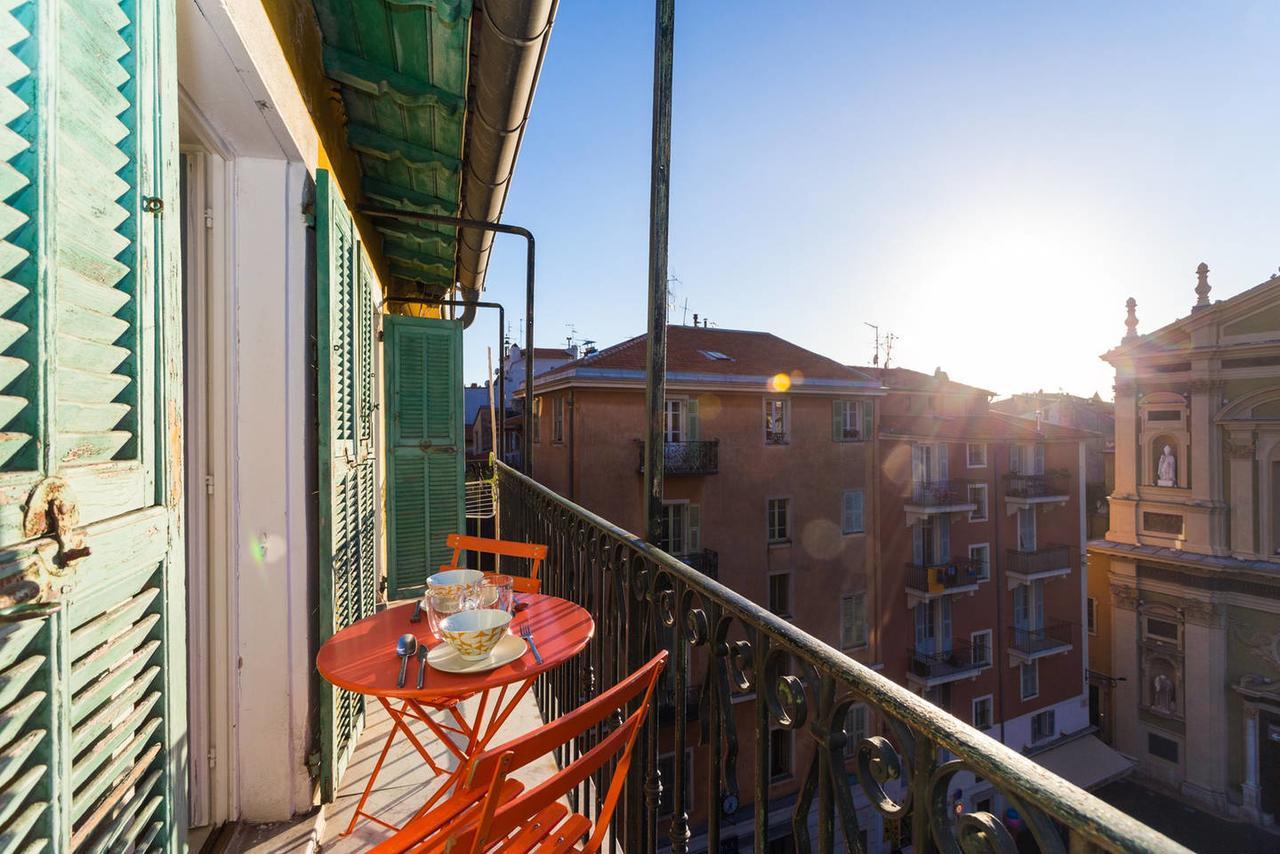 Ross 5- F2, Lumineux, Balcon, Loft, Clim, Vieux-Νίκαια Εξωτερικό φωτογραφία