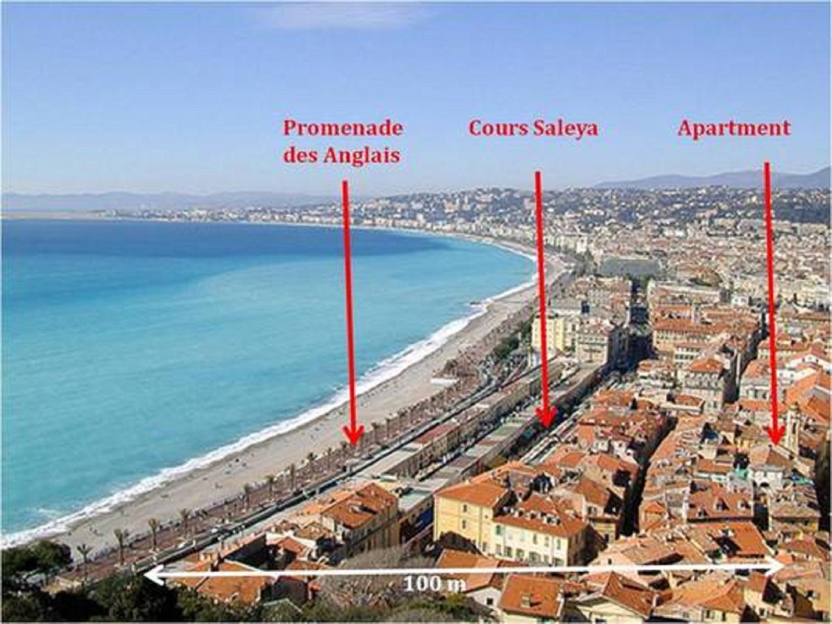 Ross 5- F2, Lumineux, Balcon, Loft, Clim, Vieux-Νίκαια Εξωτερικό φωτογραφία